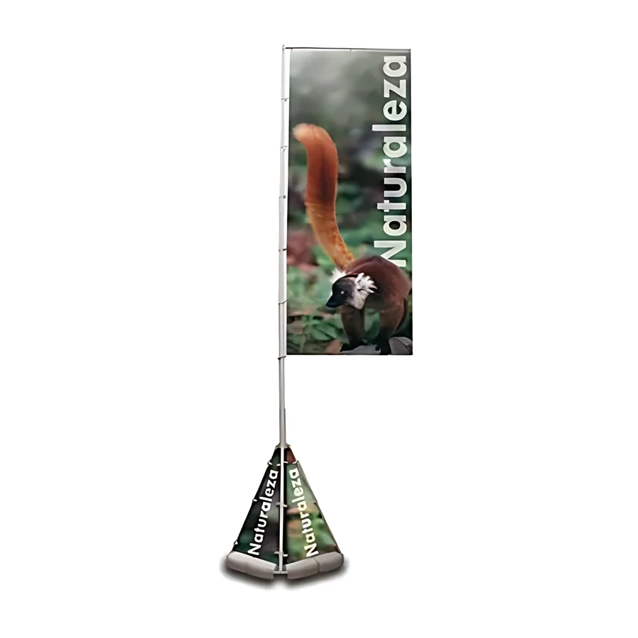 Banner exterior Véntola-3 con estructura de aluminio plegable y telescópica