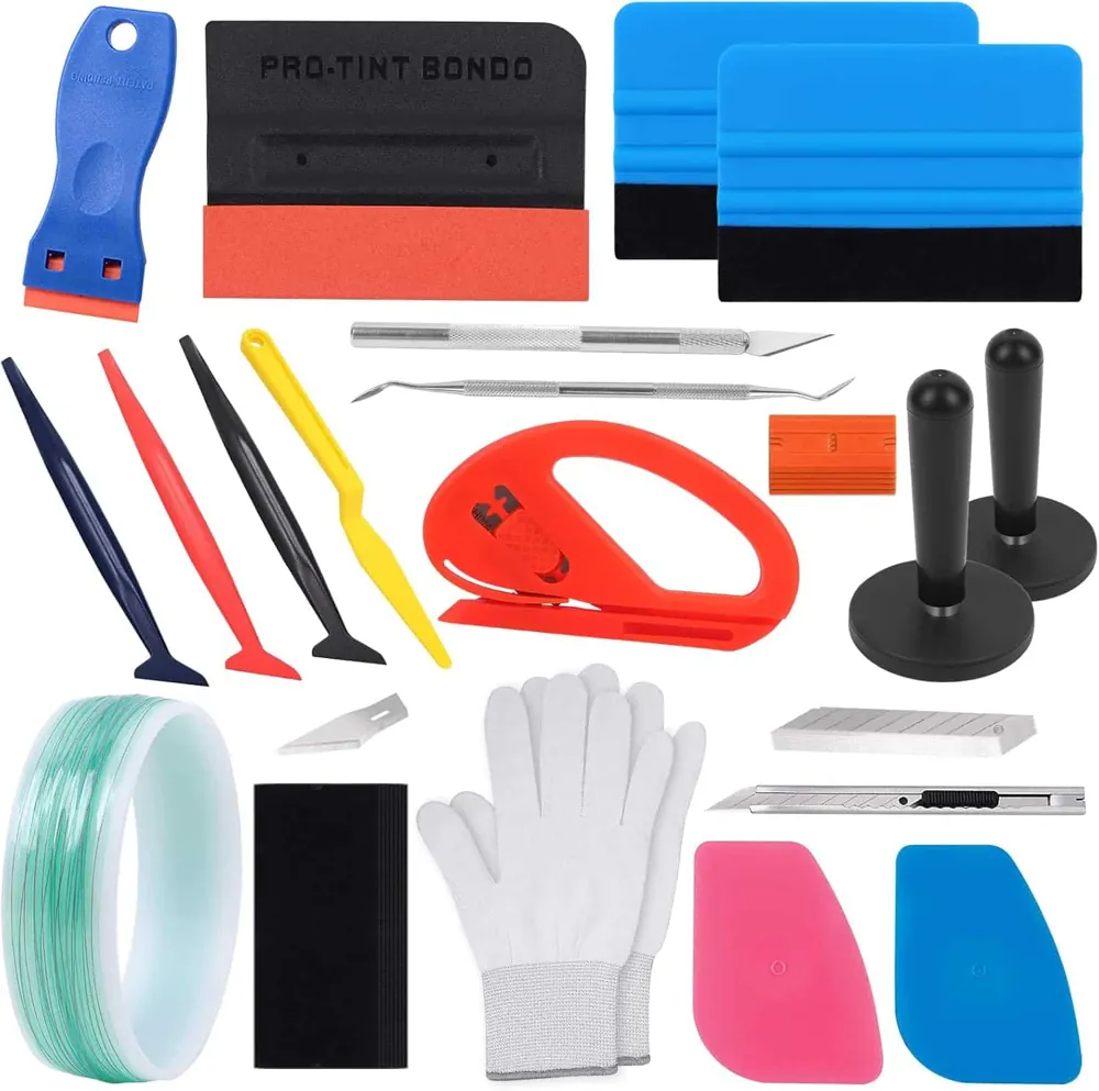 Kit de herramientas de aplicación de vinilo de 11 piezas para rotulistas