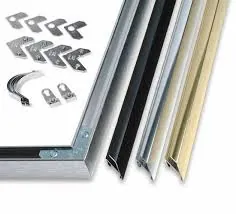 Marco de aluminio lacado para enmarcar cartón pluma, metacrilato o PVC — imagen 6