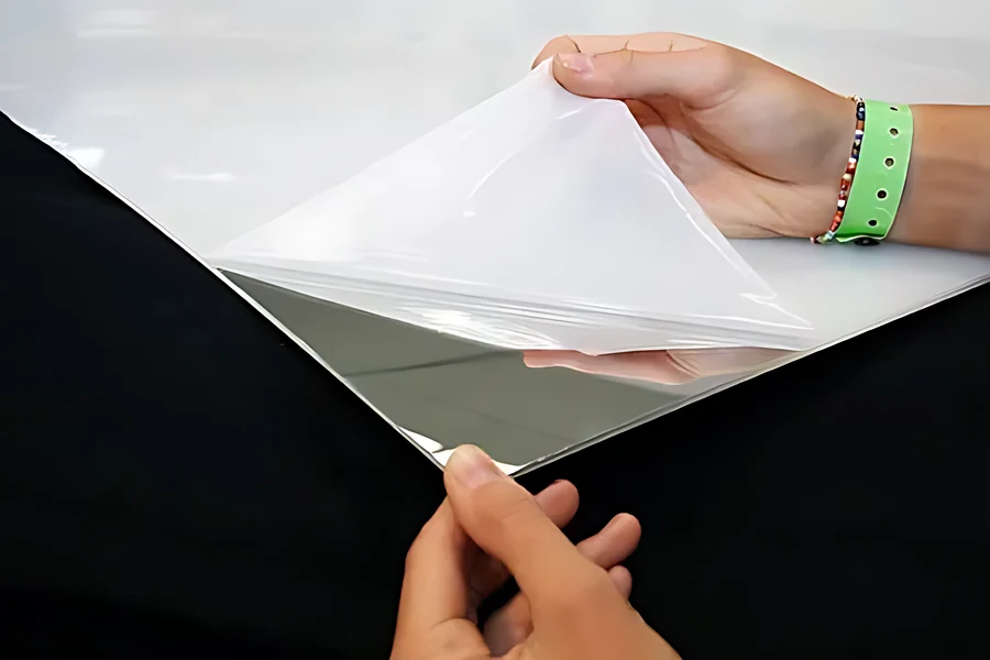 Placa de metacrilato espejo de fácil manipulación para decoración y rótulos