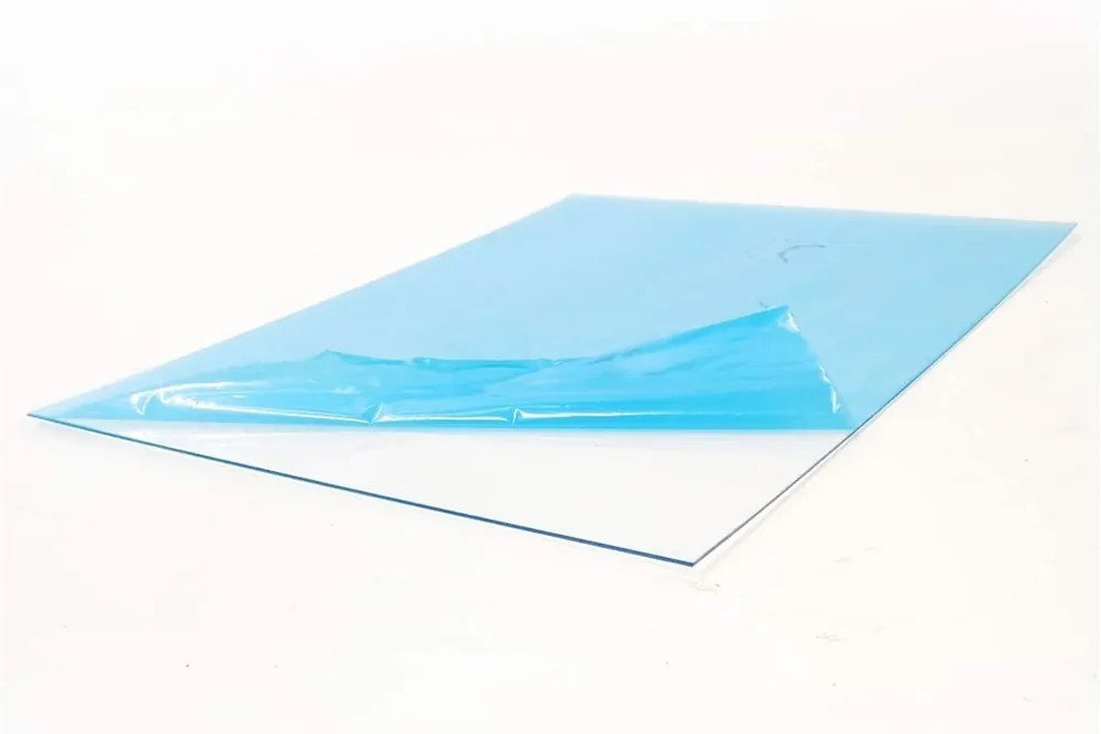 Placa de PETG con protección UV, transparente y resistente al impacto