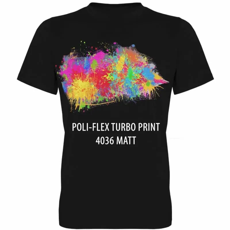 Vinilo textil imprimible Poli-Flex Turbo Print 4036 blanco mate de fusión baja