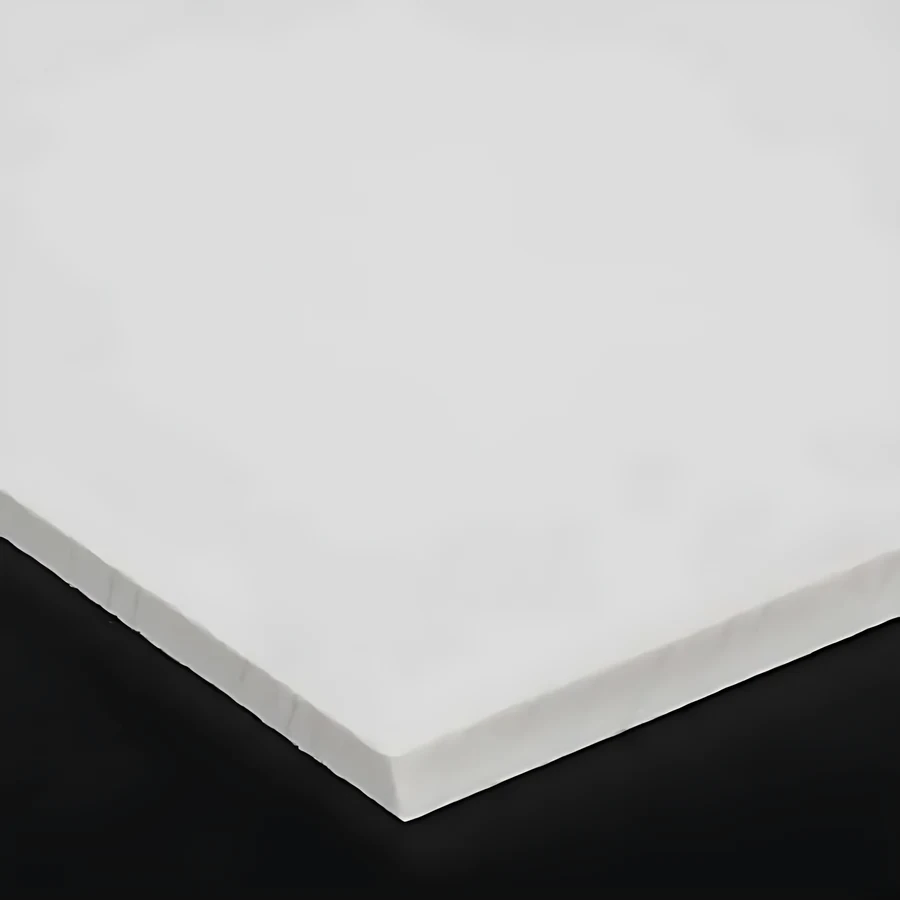 Placa de poliestireno blanco opal, ligera y resistente a la rotura