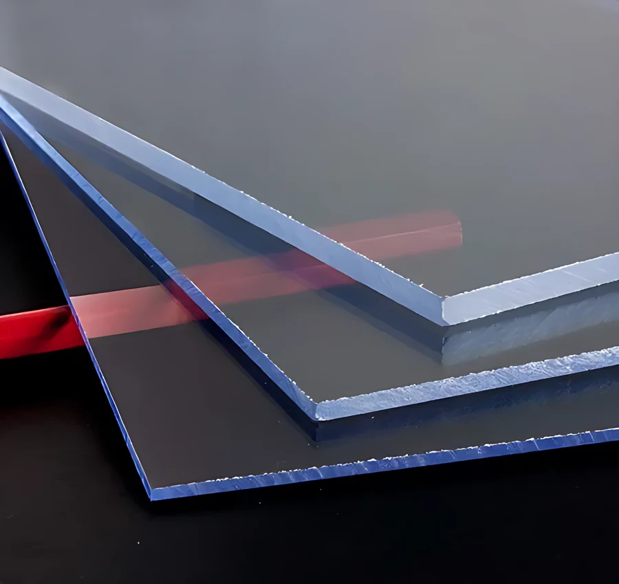 Placa de poliestireno liso incoloro transparente y ligera, fácil de instalar