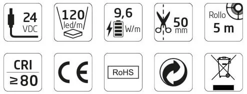 Tira LED flexible SMD 3528 para iluminación decorativa de ambientes — imagen 2