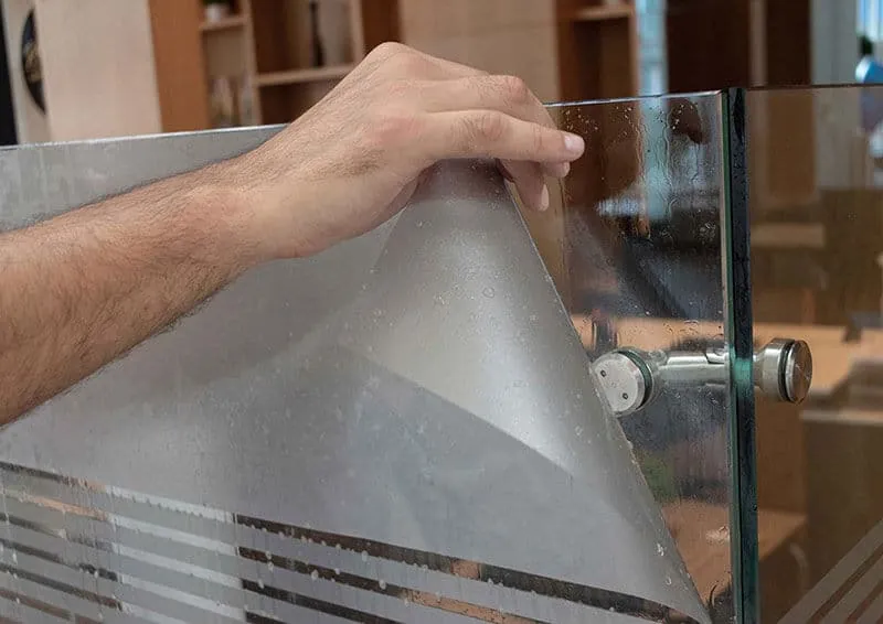Vinilo efecto esmerilado Glass Etched PTA para decoración de cristales — imagen 5
