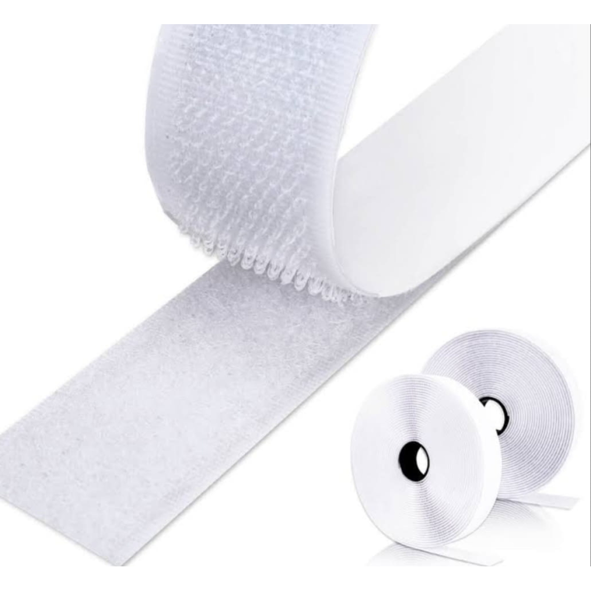 Velcro adhesivo blanco